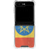 Ethiopia Flag Distressed Galaxy Z Flip6 Clear Case